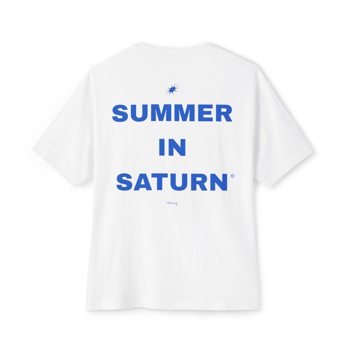 STARGAZE SUMMER IN SATURN BLUE OVERSIZED TEE