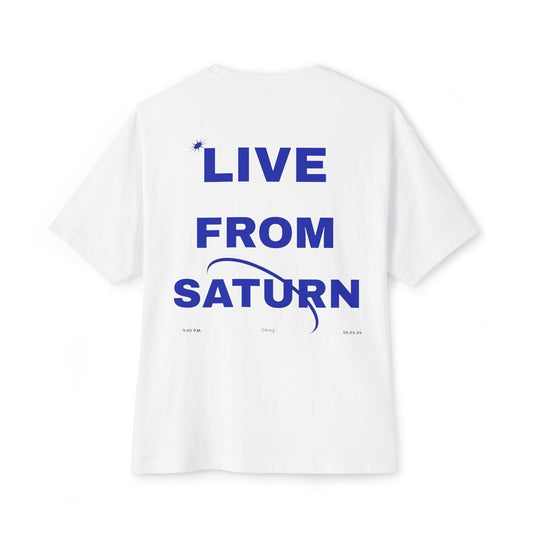 STARGAZE BLUE LIVE FROM SATURN OVERSIZED TEE