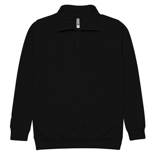 STARGAZE EMBROIDERED BLACK FLEECE QUARTER ZIP