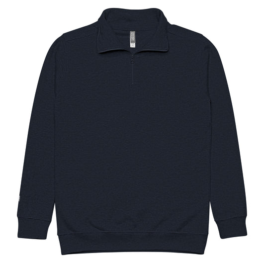 STARGAZE EMBROIDERED NAVY FLEECE QUARTER ZIP