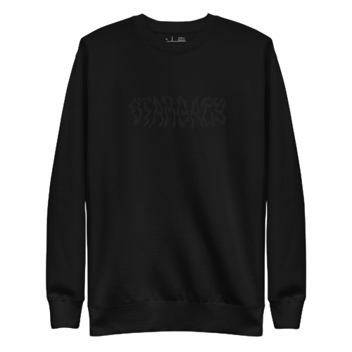 STARGAZE EMBROIDED SWEATSHIRT (BLACKOUT)