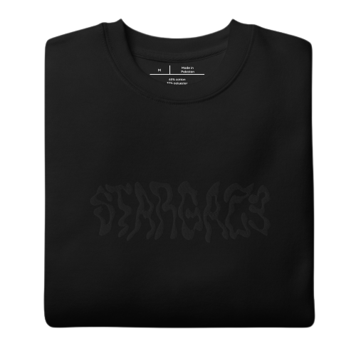 STARGAZE EMBROIDED SWEATSHIRT (BLACKOUT)