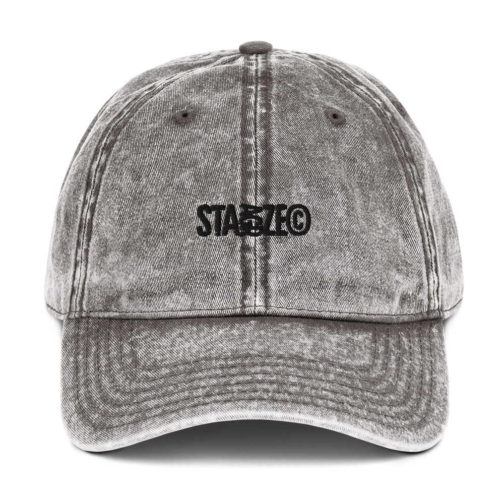 STARGAZE CHARCOAL TRIPLE EMBROIDERED DENIM HAT