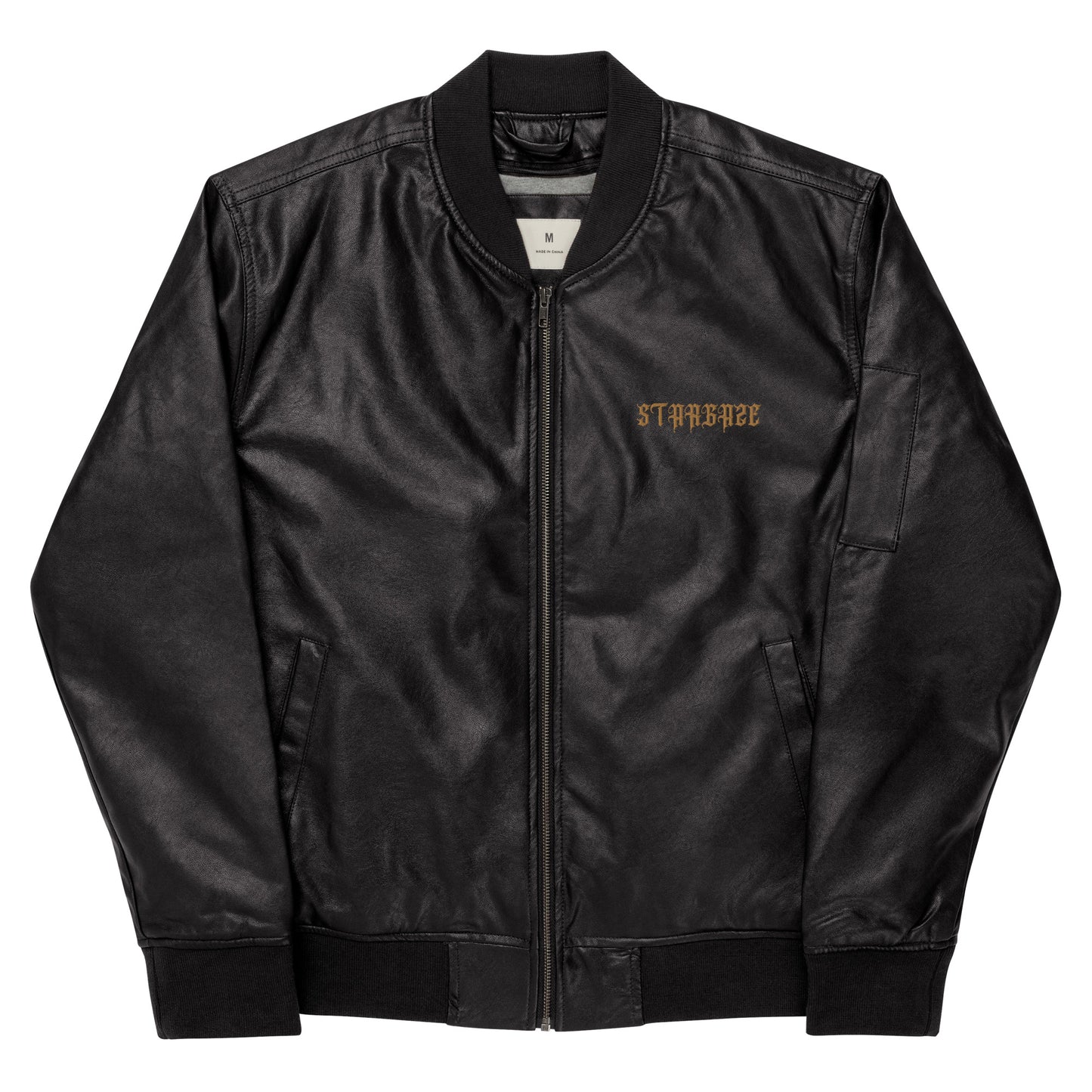 STARGAZE GOLD RUST EMBROIDERED BOMBER JACKET